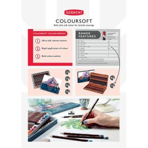 Matite colorate Derwent Coloursoft – scatola in legno d’acero – DERWENT
