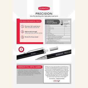 Matita meccanica di precisione HB 0,7 – DERWENT - 1