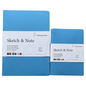 Quaderno per schizzi e appunti 125 g/m² Blu/Verde – HAHNEMÜHLE