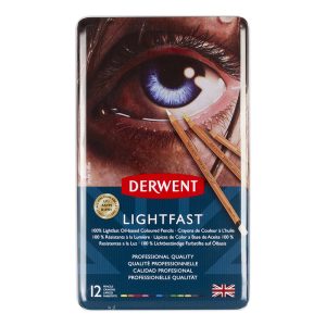 foto di Matite colorate ad olio Lightfast - set da 12 – DERWENT