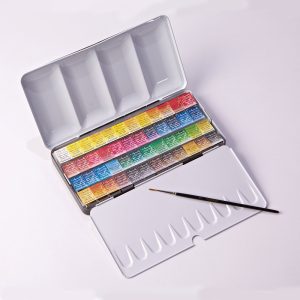 Set Acquerello Extra-Fine 48 Mezzi Godet + Pennello – SENNELIER