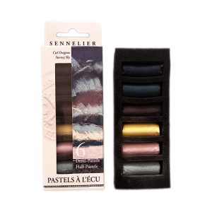 foto di Set da 6 mezzi Pastelli morbidi “à l'écu” - Cielo in Tempesta - SENNELIER