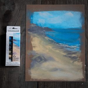 Set da 6 mezzi Pastelli morbidi “à l’écu” – Colori del Mare – SENNELIER - 3