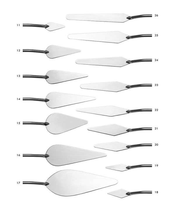 Spatole da pittura con lama in acciaio Serie 132 TINTORETTO