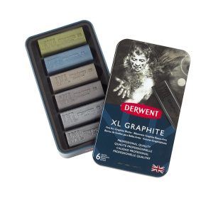 Graphite Idrosolubile GRAPHITE XL – Confezione da 6 colorazioni – DERWENT - 1