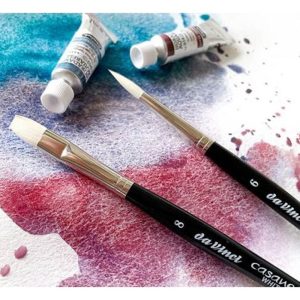 Set di 2 Pennelli Casaneo Da Vinci per acquerello Horadam Schmincke Super Granulati – - 2