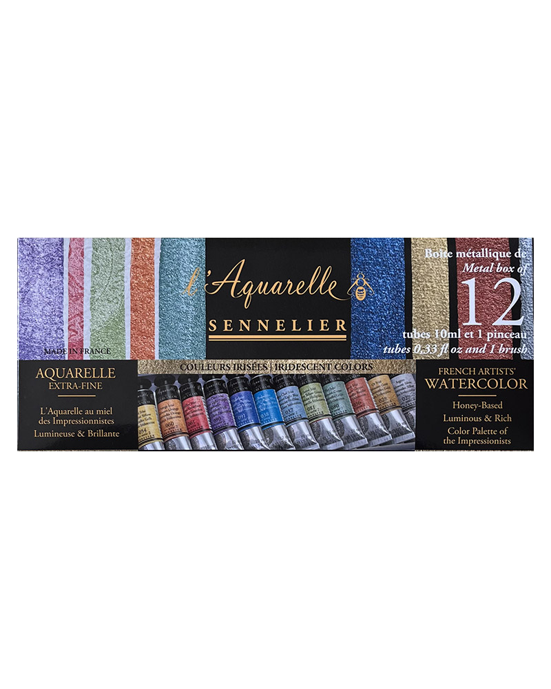 Sennelier - Set di acquerelli extrafini, colori iridescenti