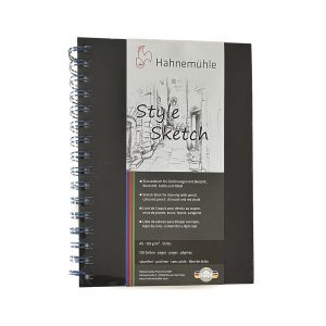 Quaderno per schizzi a spirale 120 g/m² – HAHNEMÜHLE – A5 14,8 X 21 cm, spirale blu