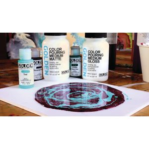 Fluid Art Set Opaco – Color Pouring Medium Matte – GOLDEN –