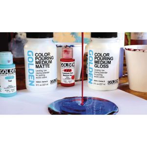 Fluid Art Set Opaco – Color Pouring Medium Matte – GOLDEN –