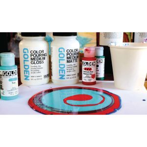 Fluid Art Set Opaco – Color Pouring Medium Matte – GOLDEN –