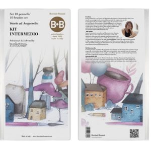 Kit Intermedio “Storie ad Acquerello” – Laura Cortinovis 10 pennelli – BORCIANI e BONAZZI - 2