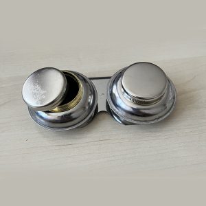 Scodellino doppio in acciaio per tavolozza, con tappi a vite – TINTORETTO - 6