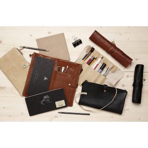 Astuccio in pelle arrotolabile Nero – CLAIREFONTAINE