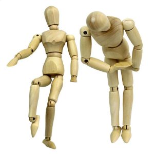 Manichino Maschio in legno arti snodabili
