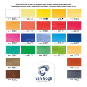 Set Acquerelli Van Gogh – 24 ½ godet confezione in plastica – VAN GOGH - 2