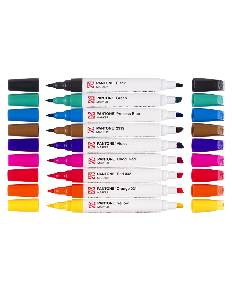 Pantone marker Set 9 colori primari - Talens - DESTHORE