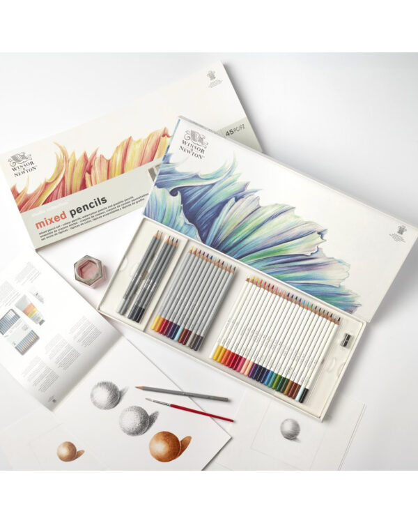 Studio Collection set  Matite colorate professionali miste – 45 pezzi – WINSOR & NEWTON