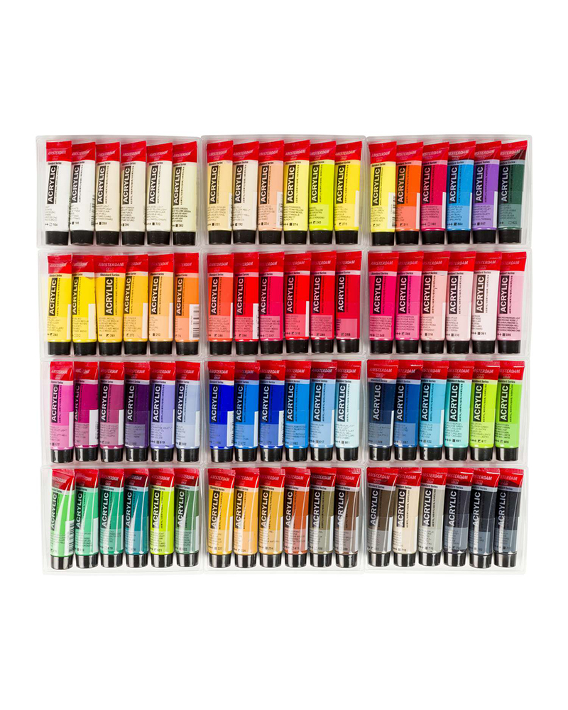 foto di Set 72 Colori Acrilici Talens - Serie Standard di Amsterdam