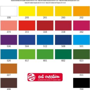 Art Creation Talens tempere colorate – Gouache – set da 12/24 tubetti - 4