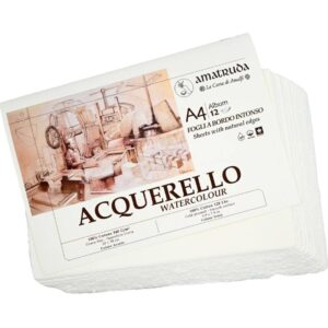 Amatruda Carta per Acquerello – Album con Fogli Bordo Intonso 340gr - 2