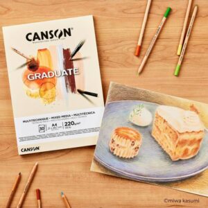 Blocco Carta Canson Graduate – Tecniche Miste – Colore Naturale e Grigio - 5