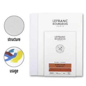 Lefranc Carta per Acrilico – Blocco Studio Acrilico di Qualità Superiore - 6