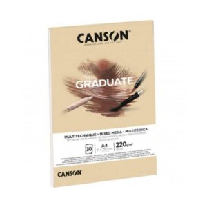 Blocco Carta Canson Graduate – Tecniche Miste – Colore Naturale e Grigio - 7