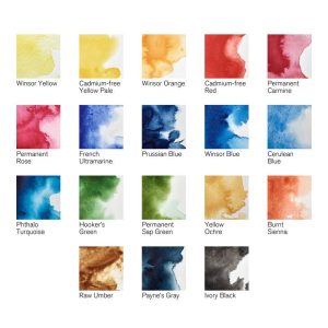 Confezione Acquerelli Winsor & Newton – Set da Viaggio con 18 Mezzi Godet - 1