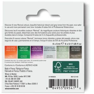 Set Acquerelli Winsor & Newton – Professional Revival Collection, 6 Tubetti da 5ml - 3