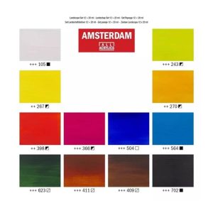 Set Colori Acrilici Amsterdam – 12 Tubi da 20 ml per Paesaggi - 3
