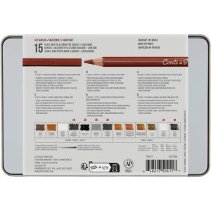 Set Schizzo Conté à Paris, 15 Pezzi Assortiti - 1