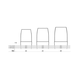 Tintoretto Pennelli Piatti 763 – Pennello Piatto Sintetico Oro - 2