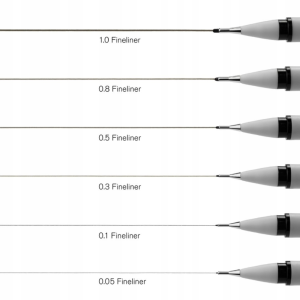 Fineliner Pennarelli Winsor & Newton – Set Nero x3 Grande - 5