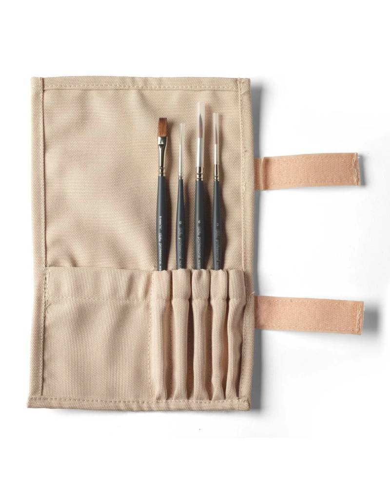 foto di Set Pennelli Winsor & Newton - Confezione da 4 Pennelli Sintetici Professionali per Acquerello