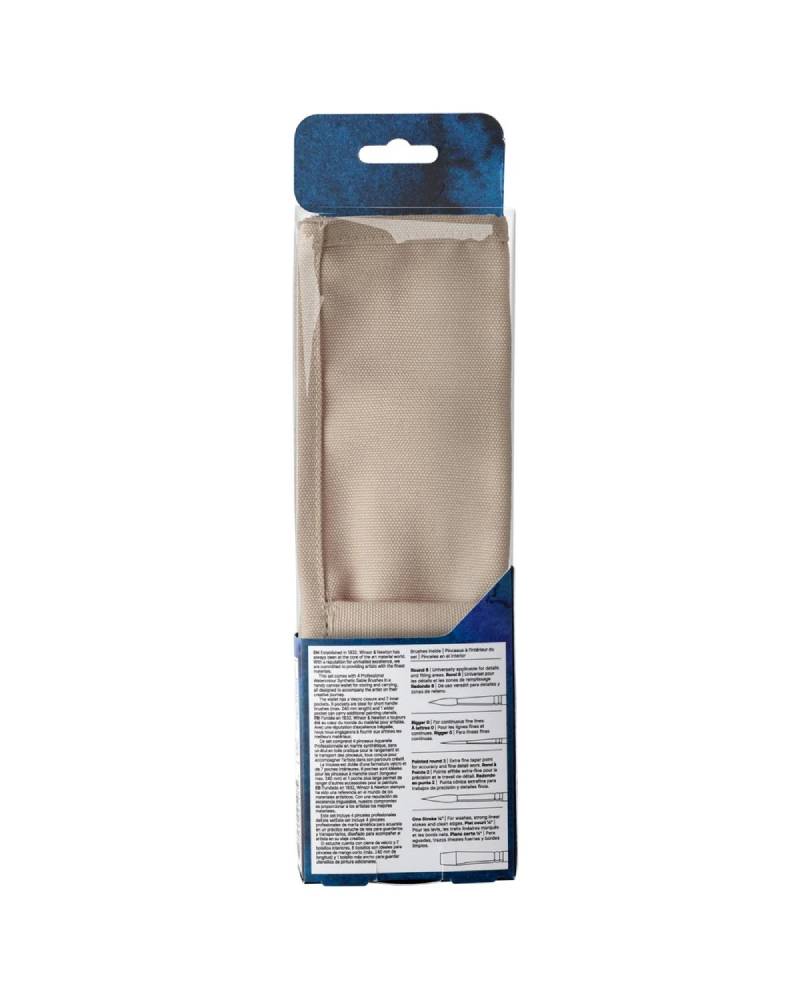 Set Pennelli Winsor & Newton – Confezione da 4 Pennelli Sintetici Professionali per Acquerello - 5