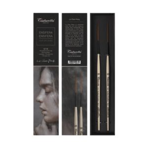 Set 2 Pennelli Sintetici Ensifera Ensifera 6118 Tintoretto: Precisione e eleganza per i dettagli più fini - 2