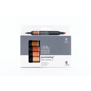 Set 6 Pennarelli Promarker Winsor & Newton Colori, Toni Carne 2 - 4