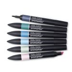 Set 6 Pennarelli Promarker Winsor & Newton Tonalità Cielo