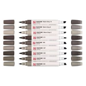 Set Royal Talens Pantone Marker, 9 tonalità grigio caldo - 2