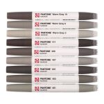 Set Royal Talens Pantone Marker, 9 tonalità grigio caldo