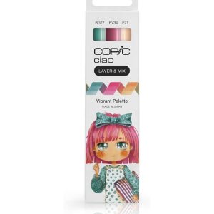 foto di Copic Ciao Marker Set Vibrant Palette, 3 Colori Vibranti