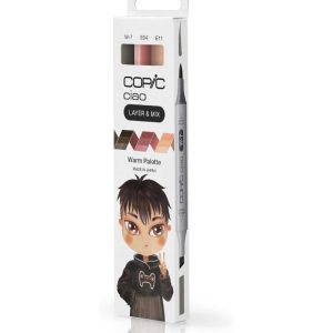 Set Marker Layer&Mix Copic Ciao Warm Palette – 3 Colori - 3