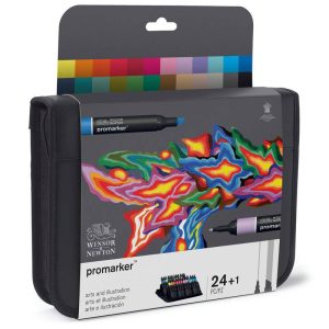 Set 24 Pennarelli ProMarker Winsor & Newton – Art & Illustration - 2
