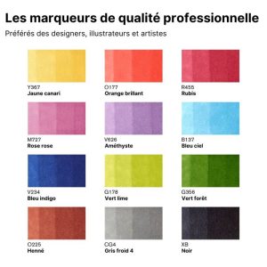 Set 1 Pennarelli Promarker Winsor & Newton – 12 Colori + Blender - 1