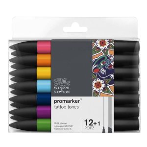 Set 12 Pennarelli Promarker Winsor & Newton – Toni Tattoo - 2