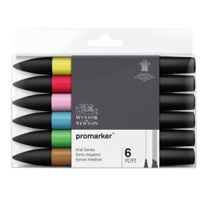 Set 6 Pennarelli Promarker Winsor & Newton – Toni Medi - 1