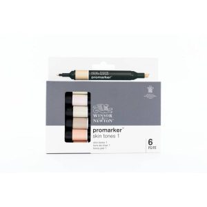 Set 6 Pennarelli Promarker Winsor & Newton Colori, Toni Carne 1 - 3