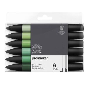 Set 6 Pennarelli Promarker Winsor & Newton – Toni Verdi - 1