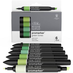 Set 6 Pennarelli Promarker Winsor & Newton – Toni Verdi - 2
